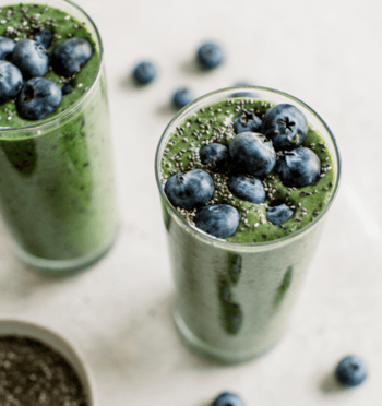 Trending cocktail blueberry kiwi mojito